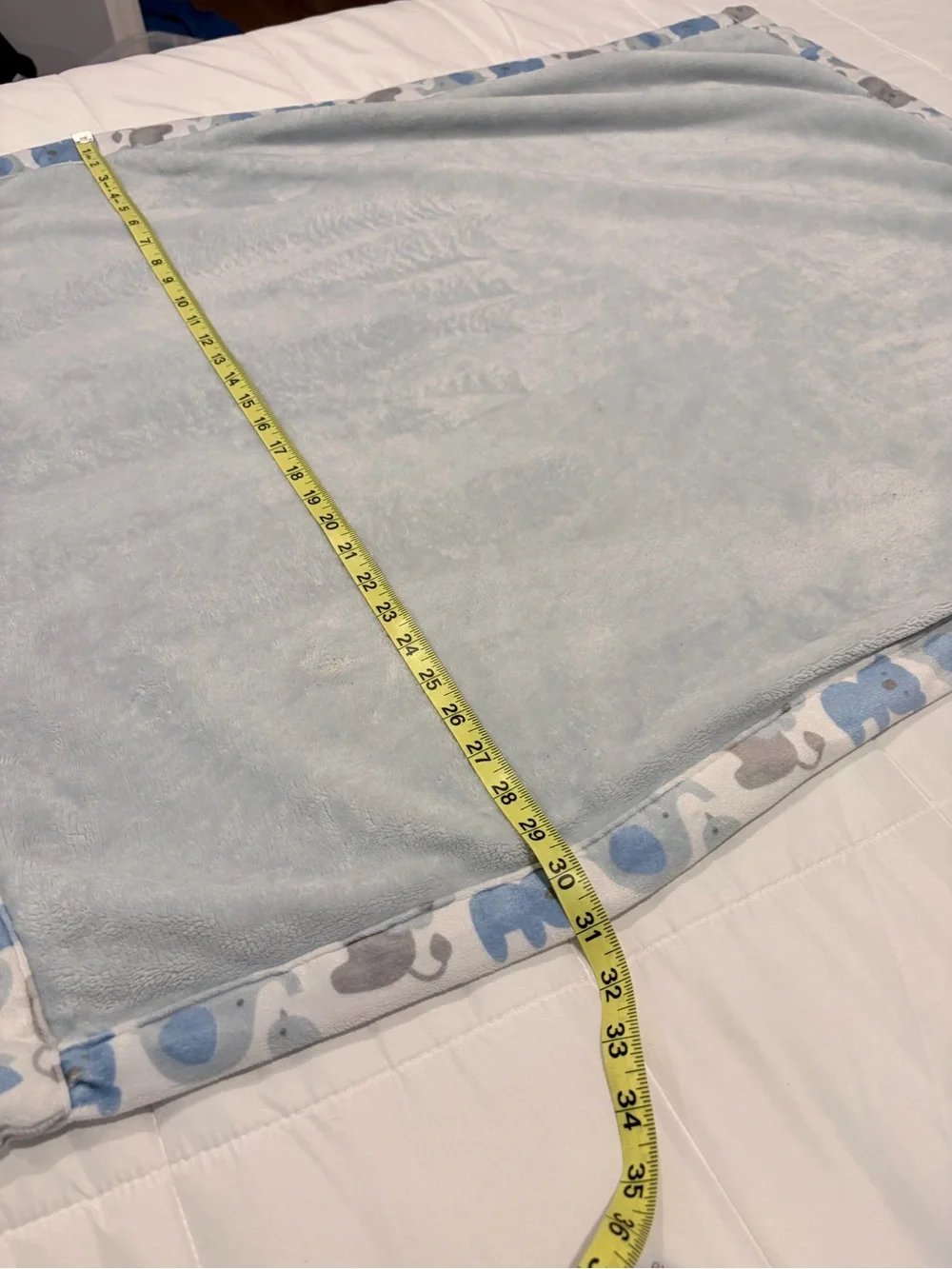 Soft Baby Animal Print Receiving Blanket - Blue & Gray